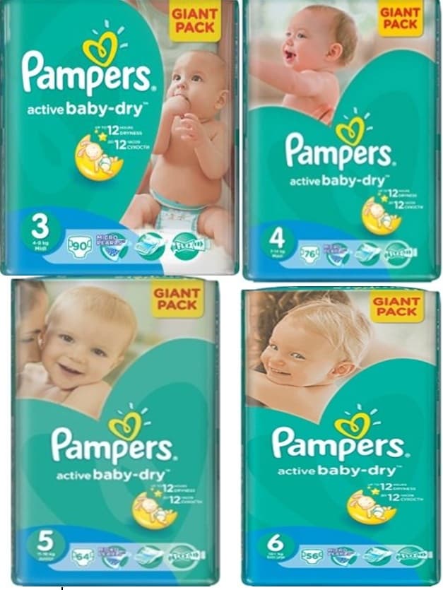 diapers PAMPERS_ FOODNestle_Washing powder ARIEl_ Tide_ NAN